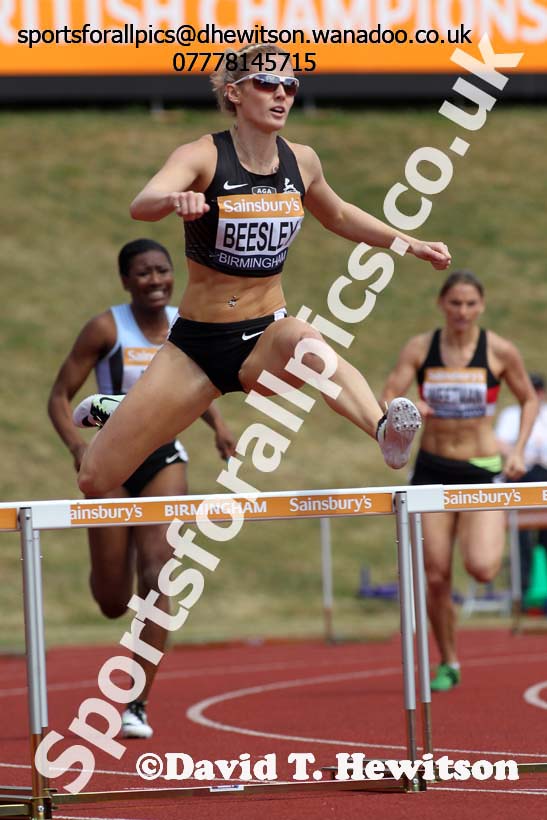 Womens 400 metres hurdles, Sainsbury's British Champs, Alexander Stadium, Birmingham. Photo: David T. Hewitson/Sprts for All Pics